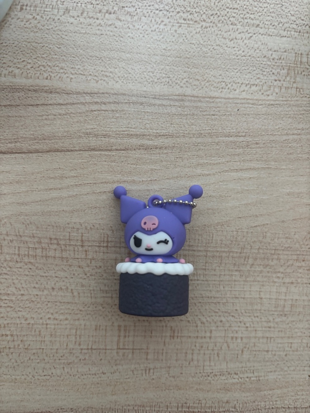 Sanrio Kuromi Purple and White Keychain Charm